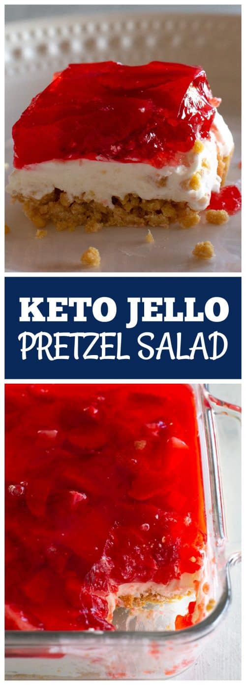 Keto jello pretzel salad
