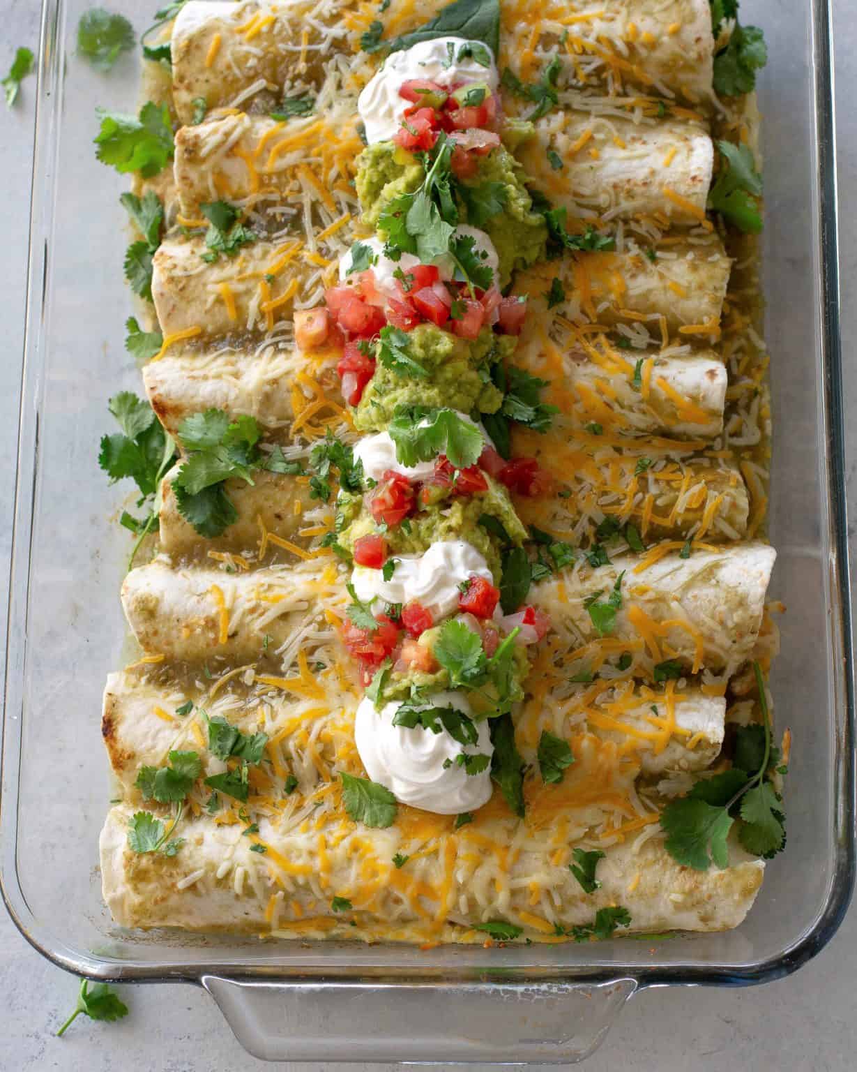 Chicken and Spinach Enchiladas The Girl Who Ate Everything