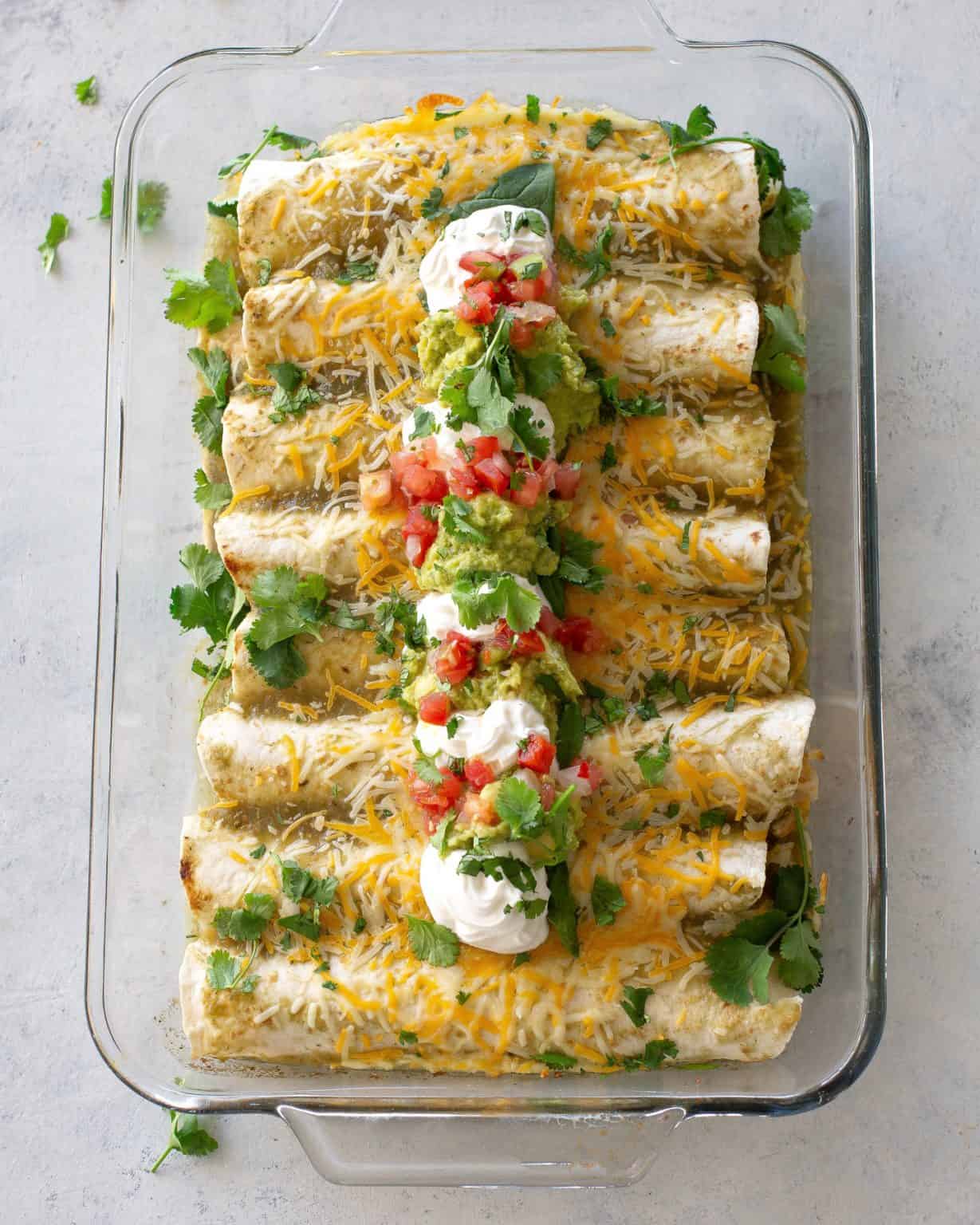 Chicken and Spinach Enchiladas The Girl Who Ate Everything