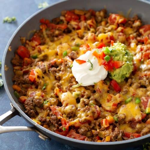 Taco Skillet (low-carb/Keto) - The Girl Who Ate Everything