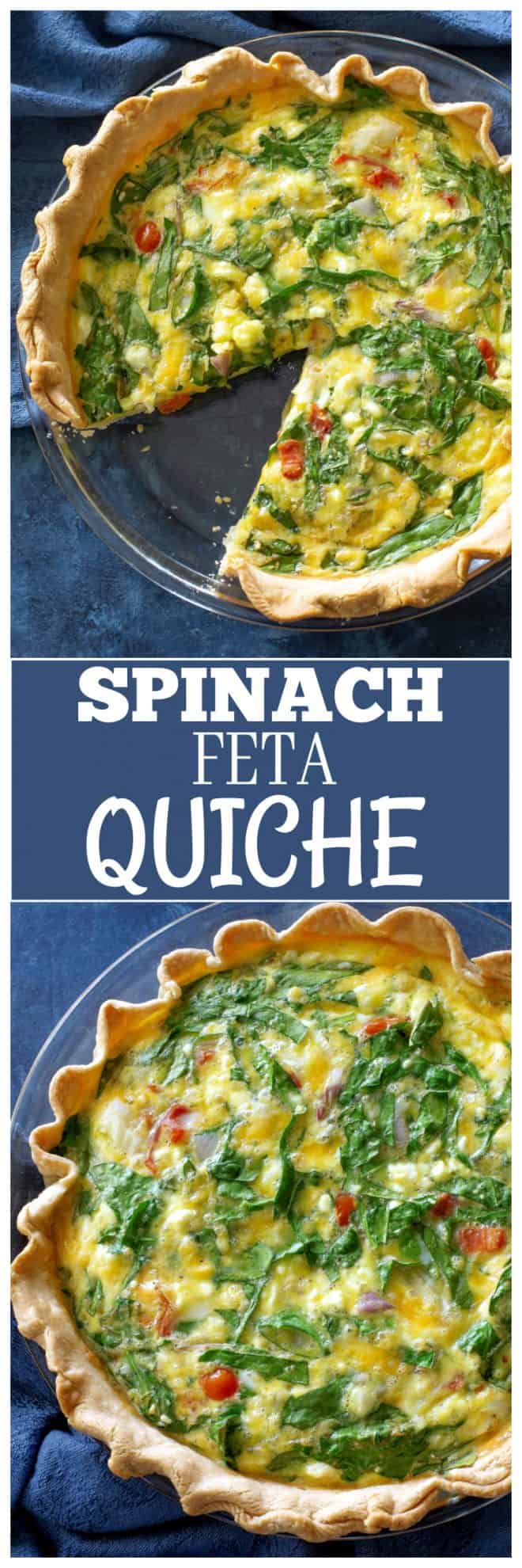 Feta-Quiche Spinat