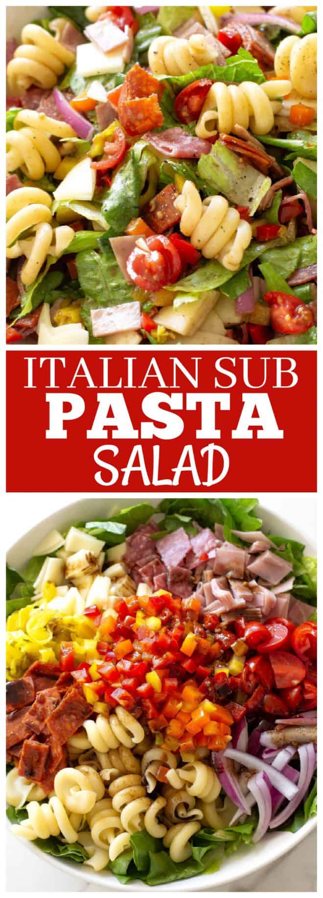 italian sub pasta salad
