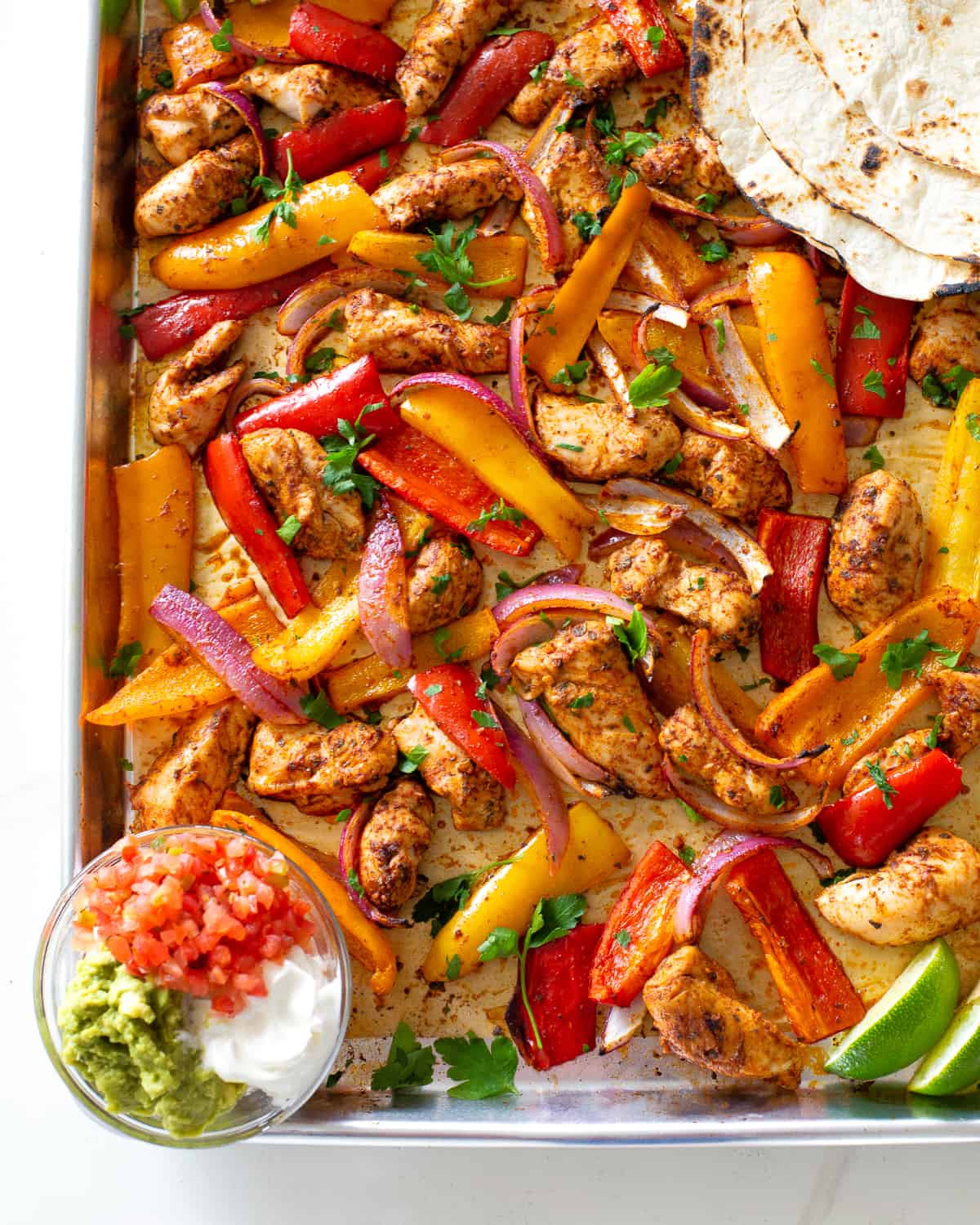 Sheet Pan Chicken Fajitas (For Two!) - The Cookie Rookie®