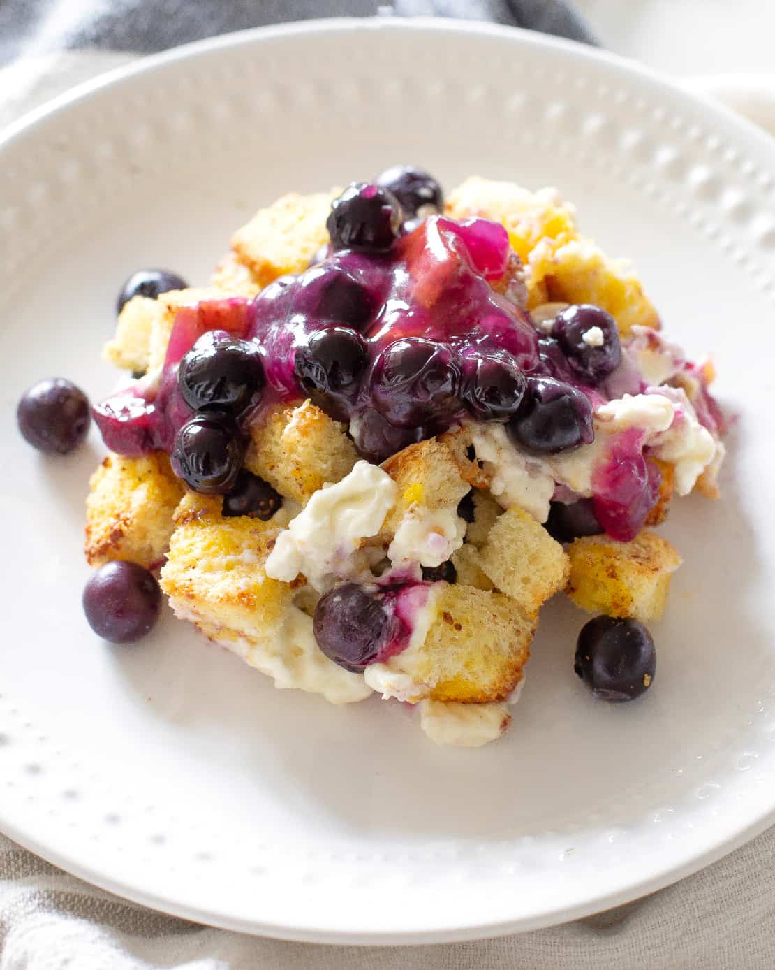 Blueberry French Toast Casserole 