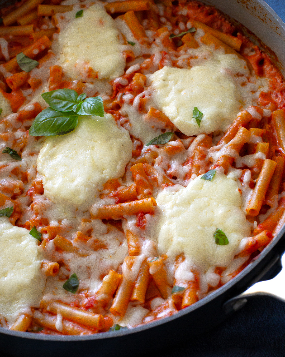 One-Pan Baked Ziti Skillet