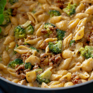 One-Pot Sausage Broccoli Pasta