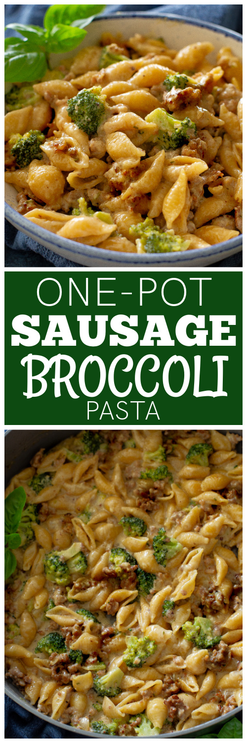 One-Pot Sausage Broccoli Pasta