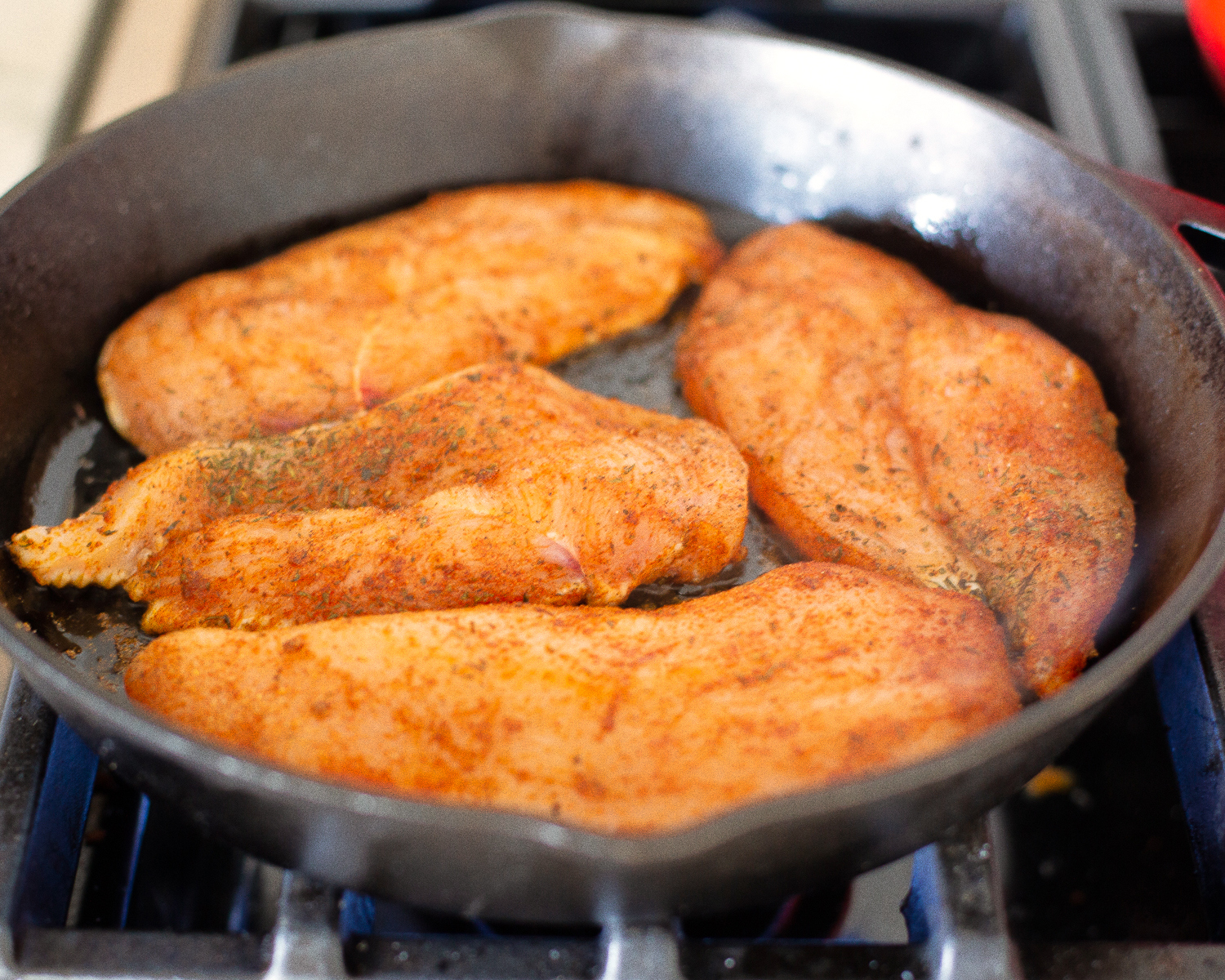 chicken in a pan