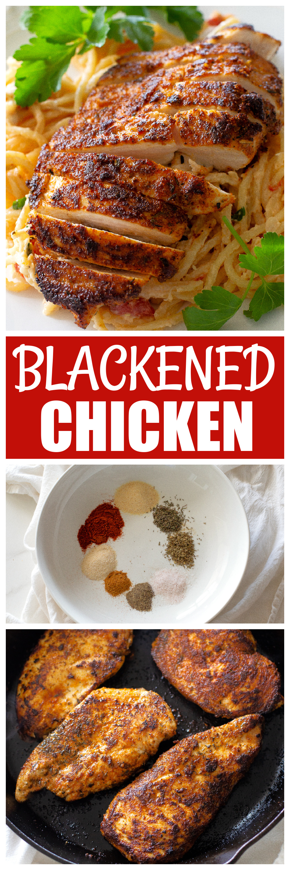 sliced Blackened Chicken