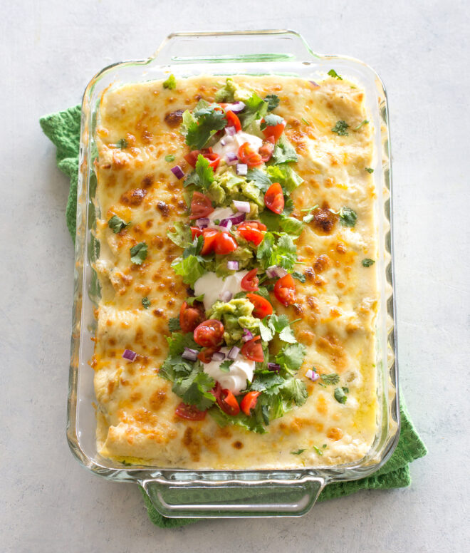 White Chicken Enchiladas