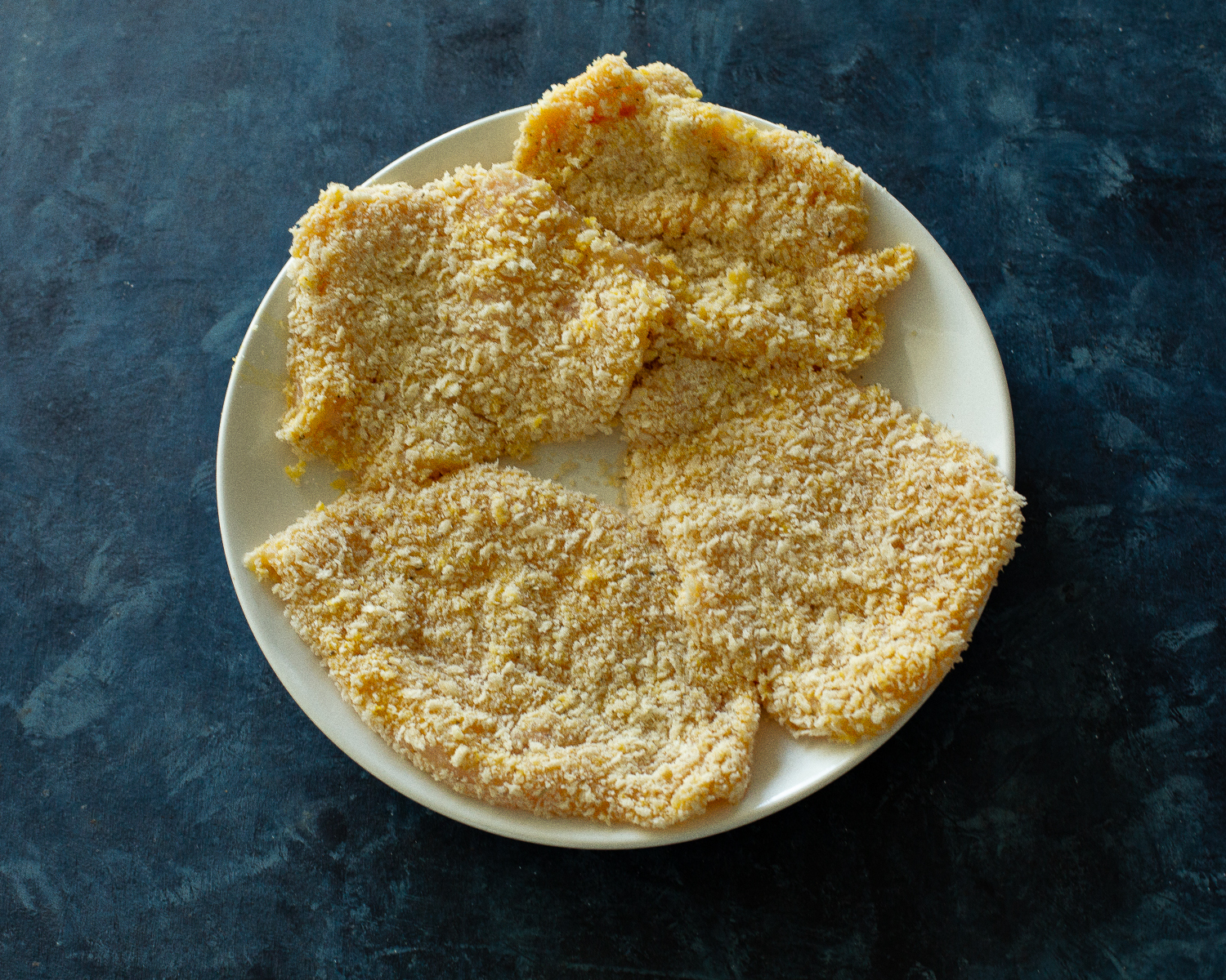 crumb coated chicken