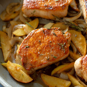 pork chops with apples