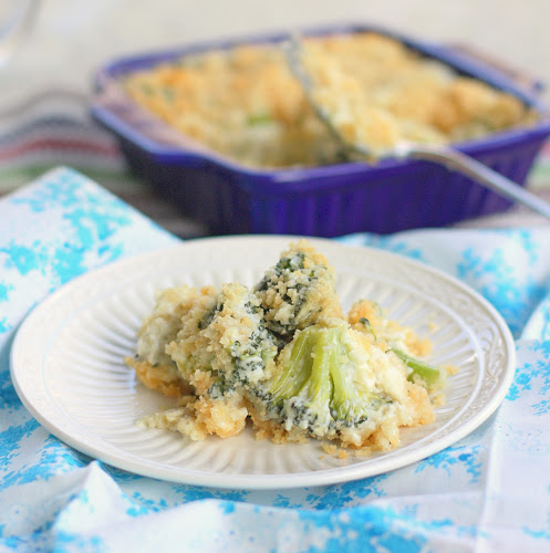 Broccoli Blue Cheese Bake