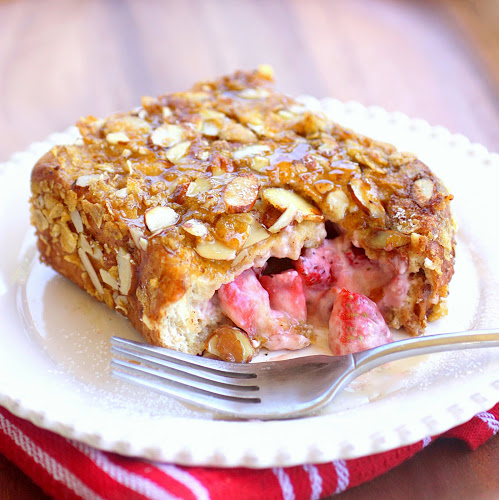 Strawberry Stuffed French Toast for a romantic breakfast.
