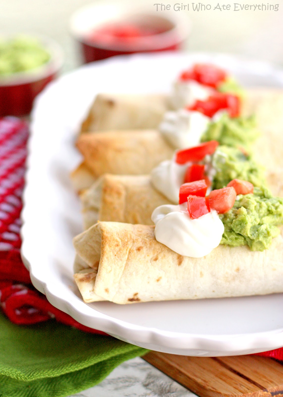 Baked Chicken Chimichangas, Recipe