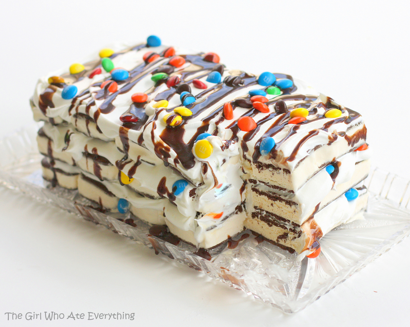 Ice Cream Sandwich Cake - The Girl Who Ate Everything